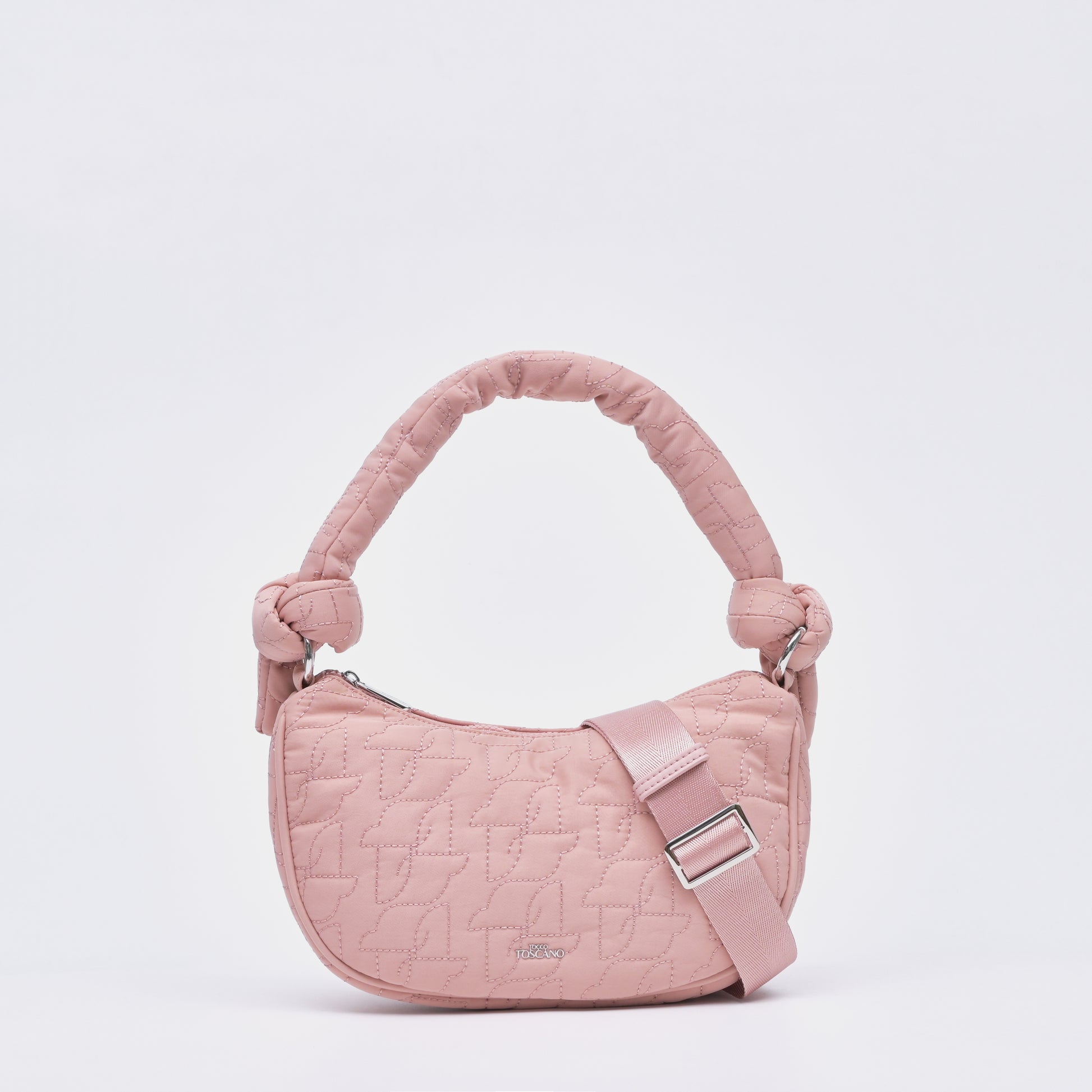 Quilted Padded Shoulder Bag - TLHB1611NN3MI4 Pink - Tocco Toscano Malaysia