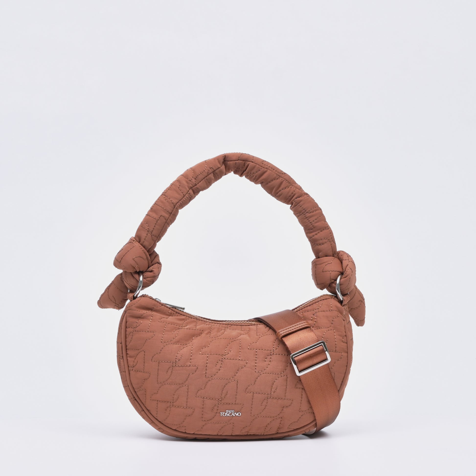 Brown Quilted Padded Shoulder Bag - TLHB1611NN3MI4 - Tocco Toscano Malaysia