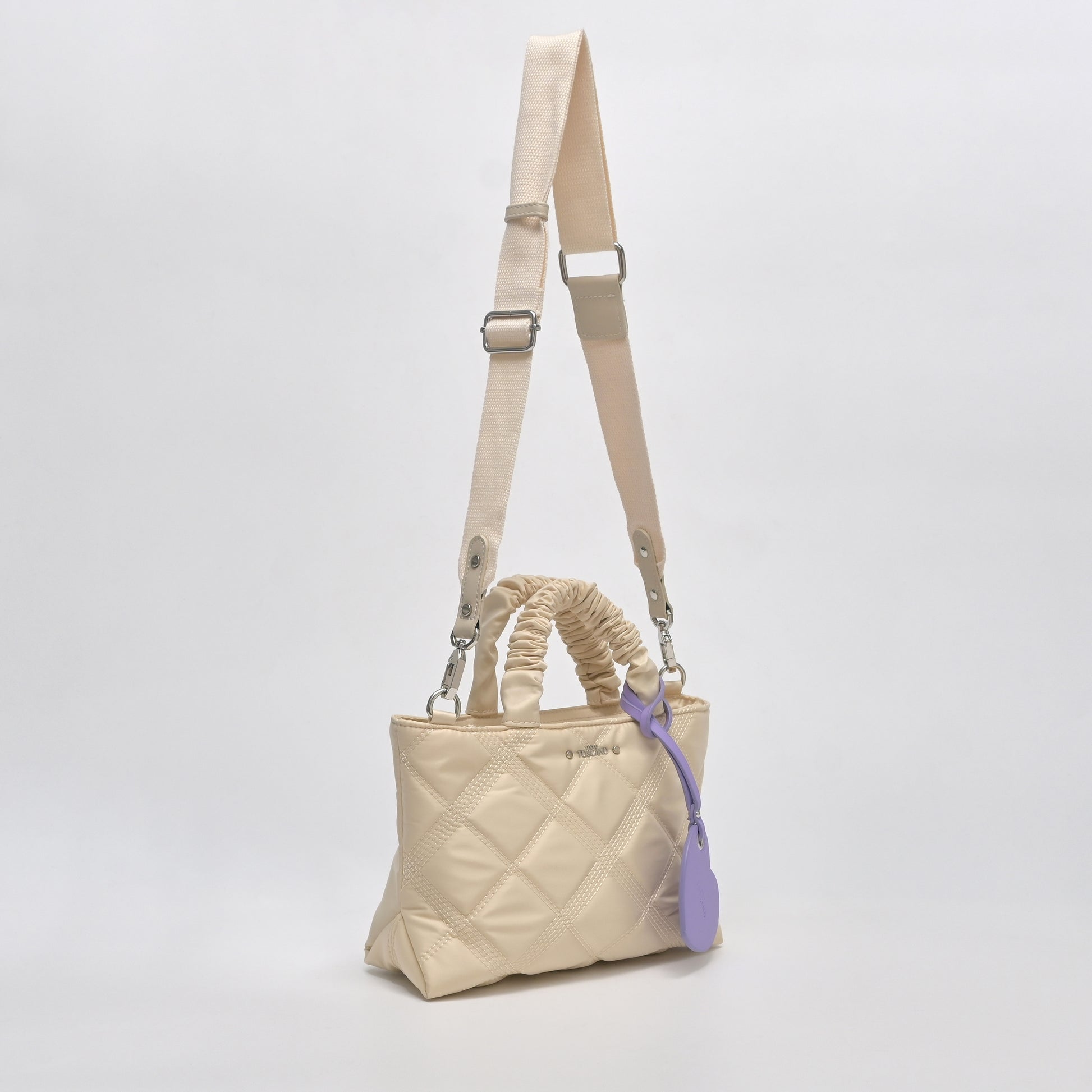 Nylon Raffle Handle Bag - TLHB1922NN3BL3 - Tocco Toscano Malaysia