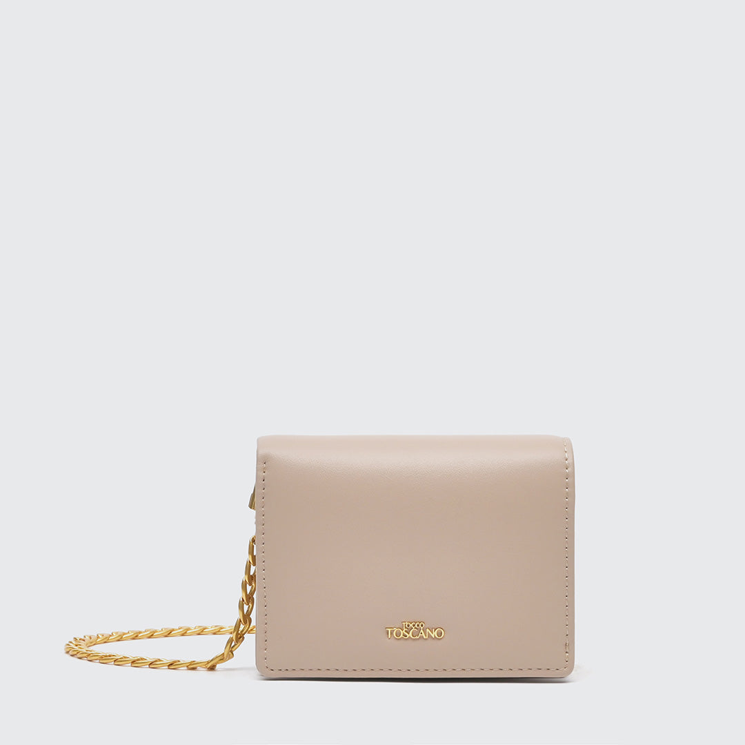 Beige Mini Short Wallet - TLSP0122PN3BC4 - Tocco Toscano Malaysia