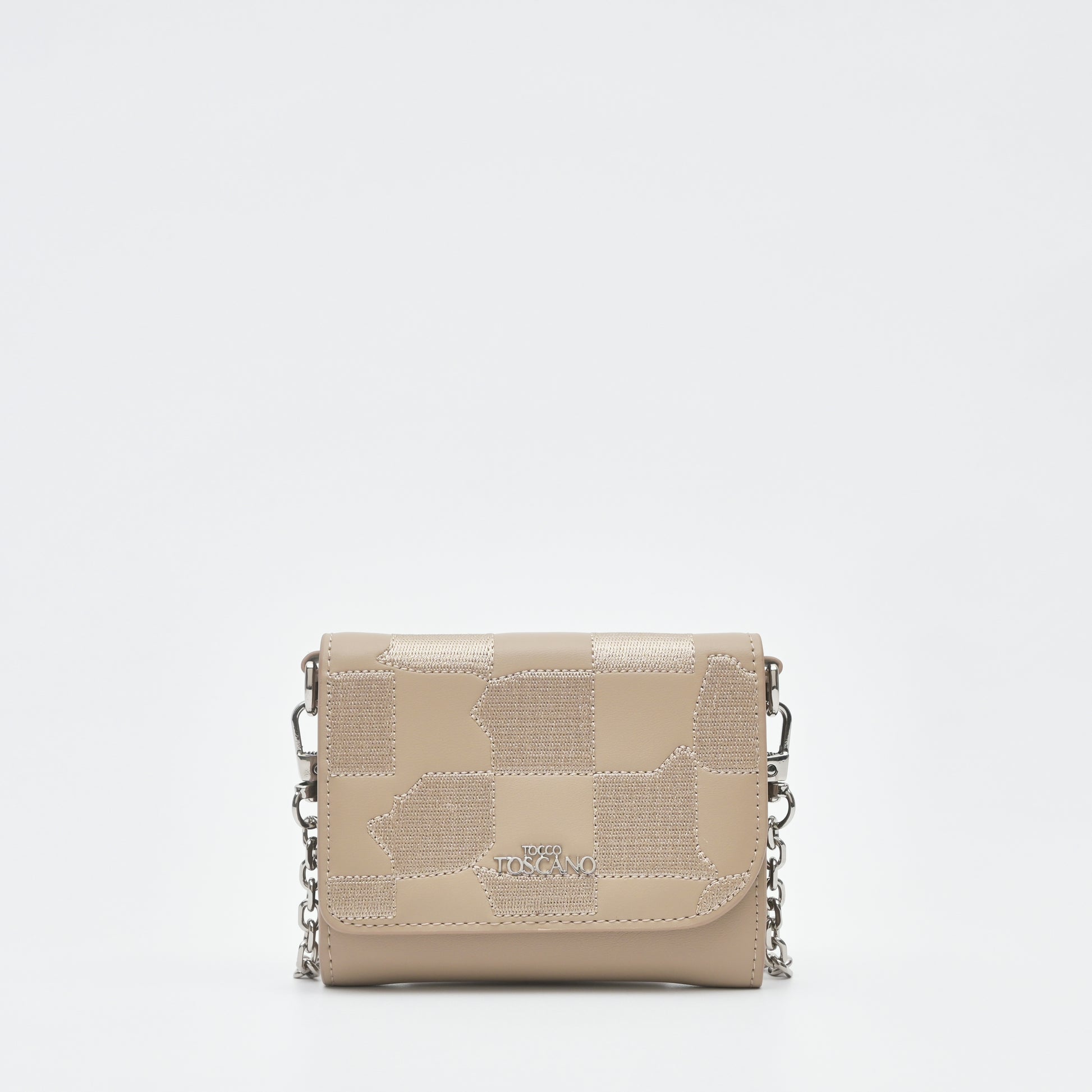 Light Brown Checkmate Mini Short Wallet - TLSP0311PN3MJ4 - Tocco Toscano Malaysia