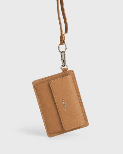 Light Brown Ember Cardholder with Lanyard - TLCH0711LN3NK4 - Tocco Toscano Malaysia