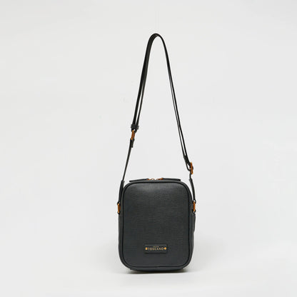 Alden Leather Sling Bag With Gold-Tone Hardware - TGSB1413LN3NL2 BLACK - Tocco Toscano Malaysia