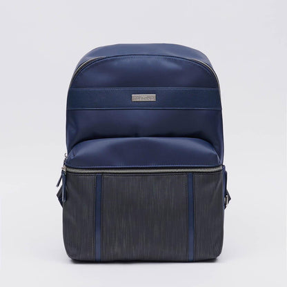 Timothy Casual Backpack With Front Zipper Pocket - TGBP1133NN3NI2 Blue - Tocco Toscano Malaysia