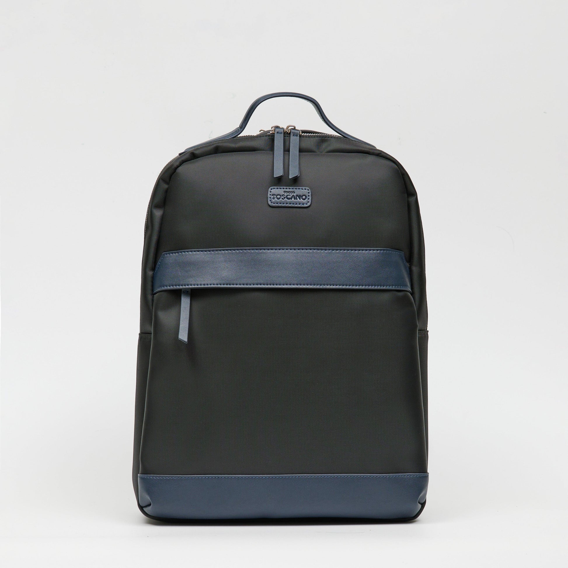 Nylon Back Pack With Patch Logo - TGBP1533NN3ML2 BLACK - Tocco Toscano Malaysia
