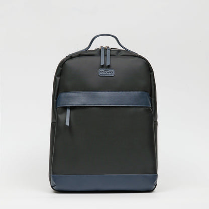 Nylon Back Pack With Patch Logo - TGBP1533NN3ML2 BLACK - Tocco Toscano Malaysia