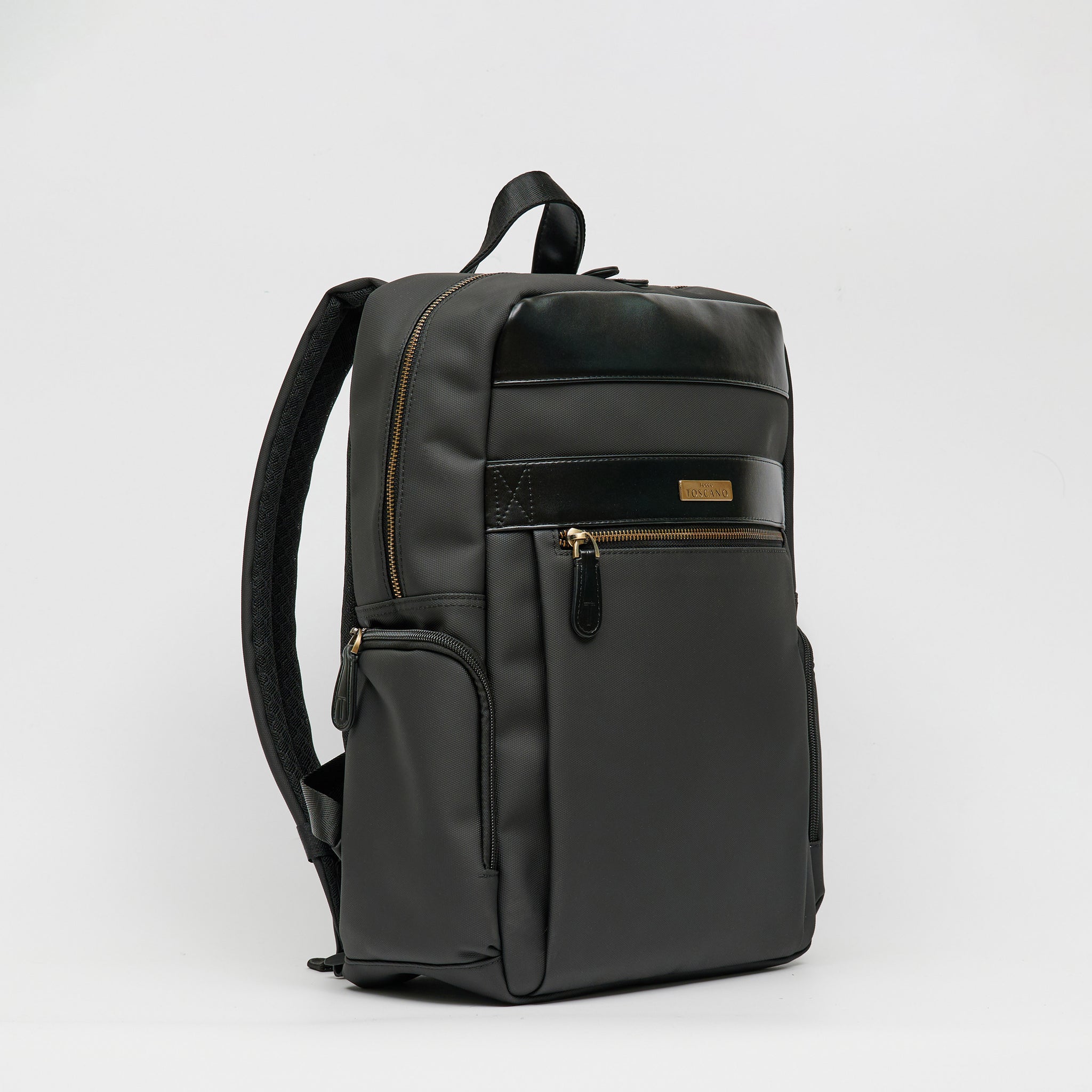 Galeo Nylon Backpack with metal badge - Tocco Toscano