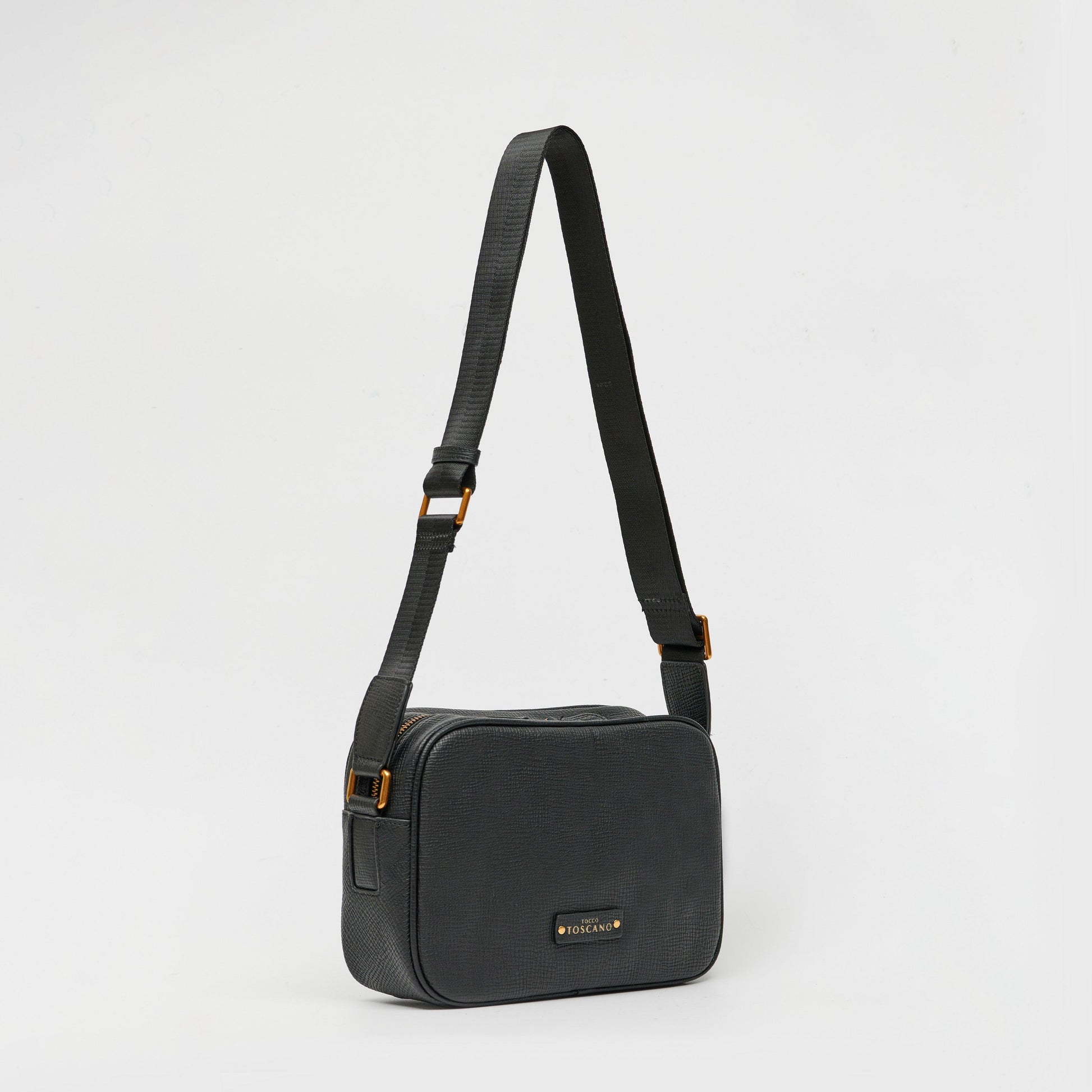 Alfred Leather Sling Bag With Gold-Tone Hardware - TGCB1423LN3NL2 - Tocco Toscano Malaysia