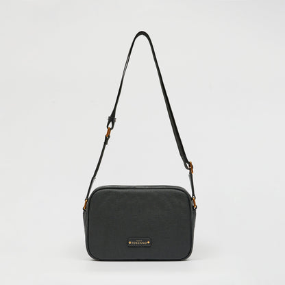 Alfred Leather Sling Bag With Gold-Tone Hardware - TGCB1423LN3NL2 BLACK - Tocco Toscano Malaysia