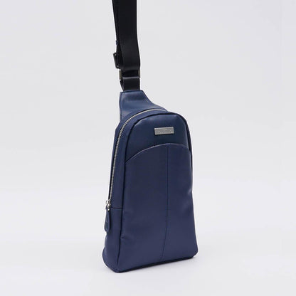 Stefao Casual Nylon Chest Bag With Front Zip Pocket - TGEB1934NN3MK2 - Tocco Toscano Malaysia