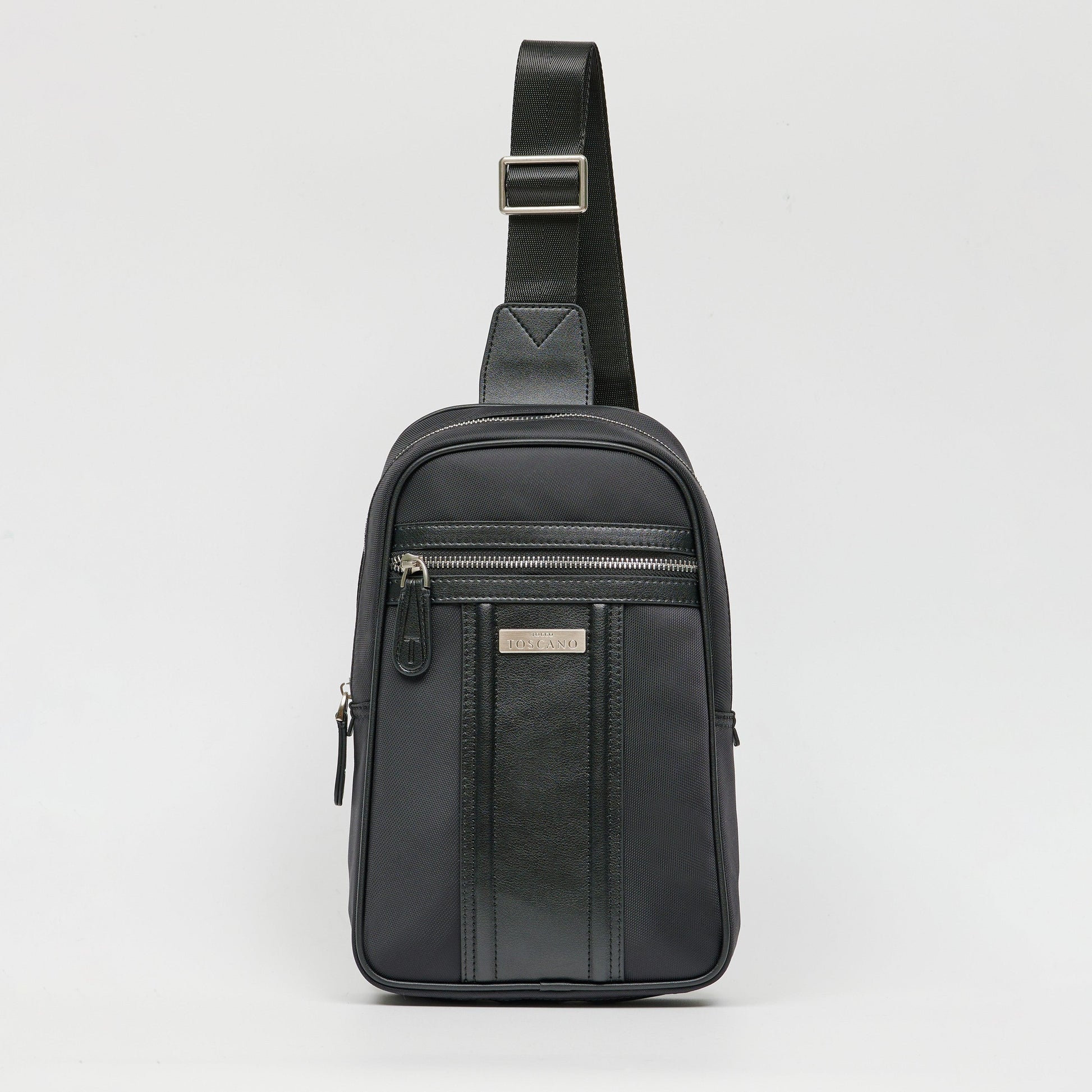 Deloin Nylon Chest Bag - TGEB2023NN3ML2 BLACK - Tocco Toscano Malaysia