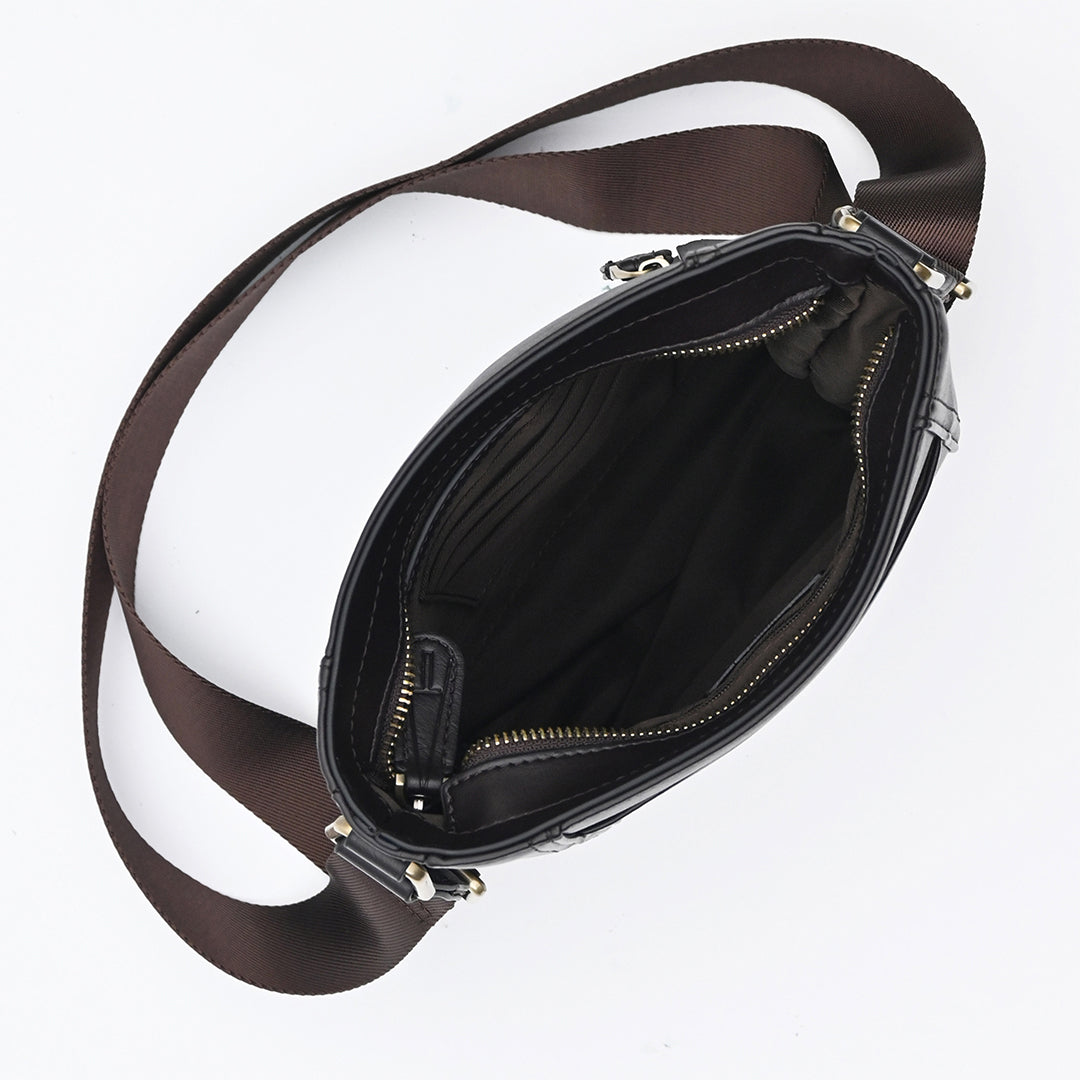 Esfon Smart Casual Sling Bag With Top Zipper - Tocco Toscano